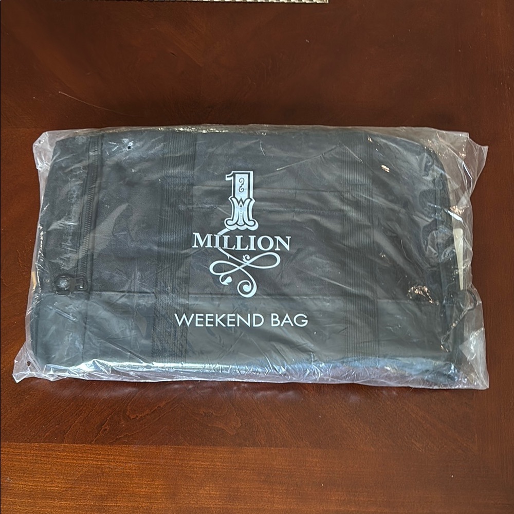 New Paco Rabanne 1 Million Black Duffel Weekend Bag